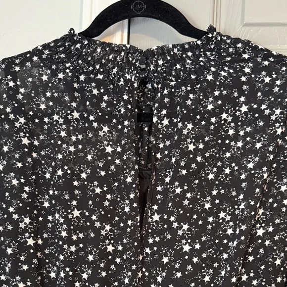 Torrid Black and White Starry Night Fully Lined Midi Dress - Picture 11 of 13